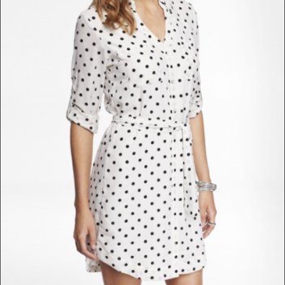 Express polka dot dress Clearance